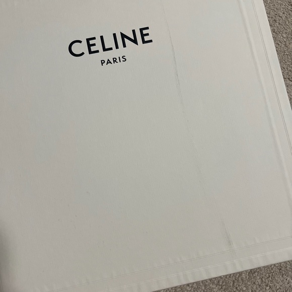 Celine logo white black empty box for bag with tissue decoration storage - Picture 6 of 14
